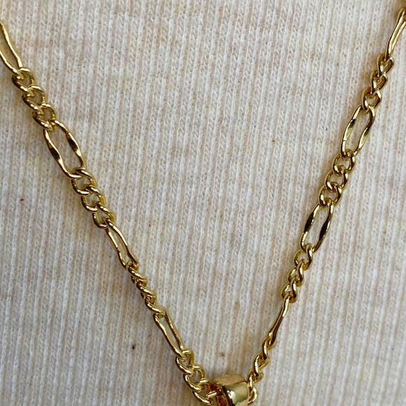 Talbots Opera Necklace Gold Tone Chain Links With Pearl Tassel Pendant - Picture 4 of 9